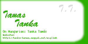 tamas tanka business card